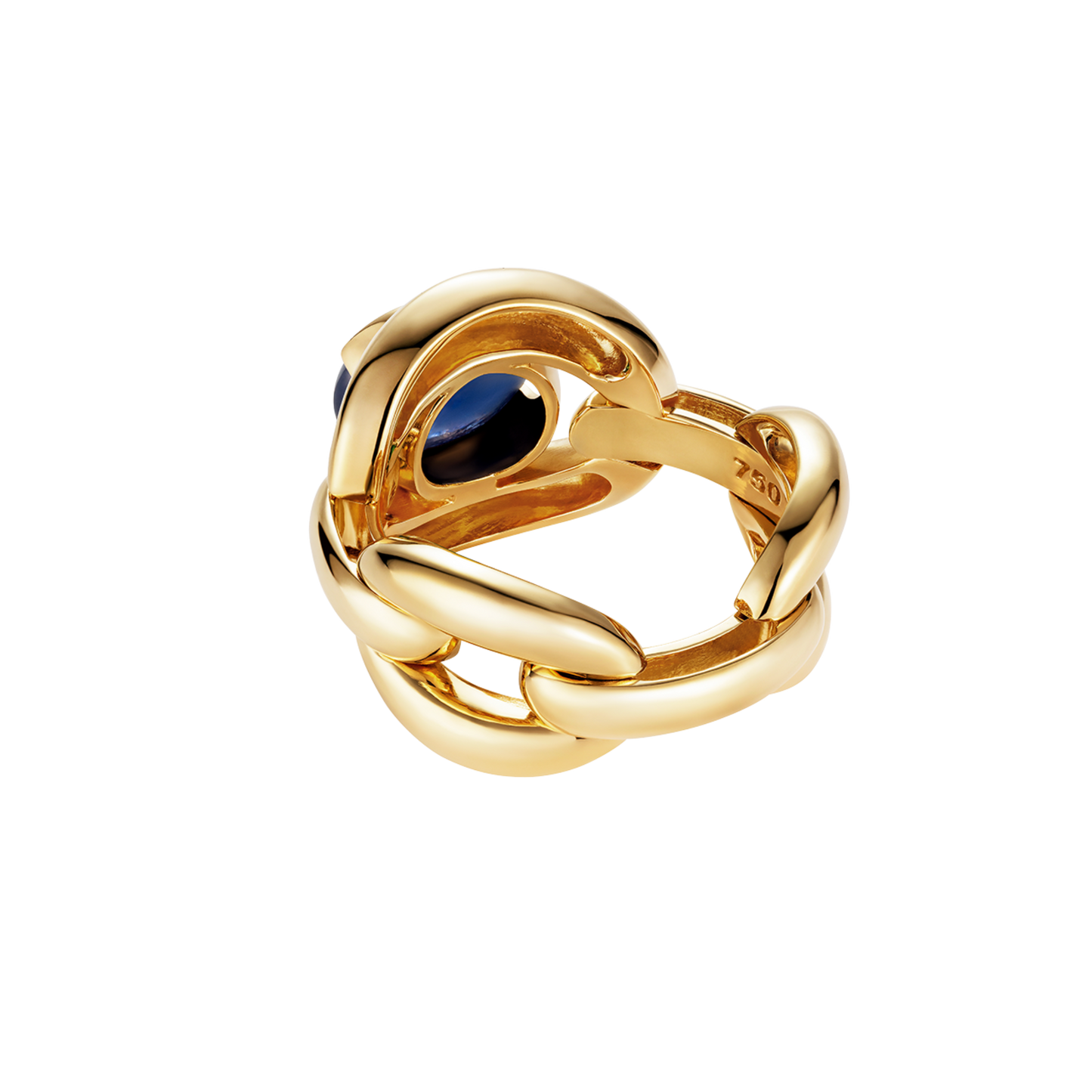 Catena Blue Sapphire Cabochon Ring