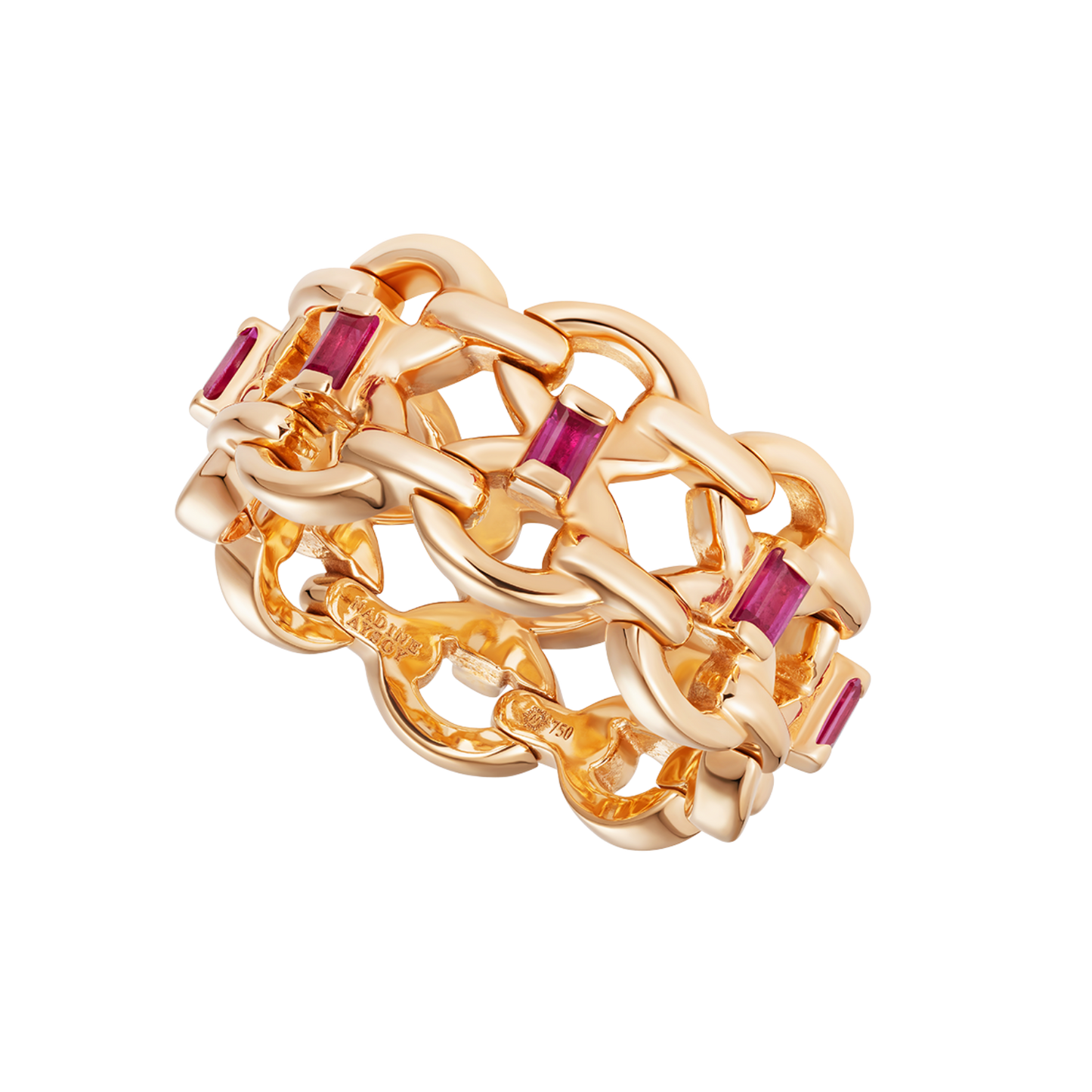 Catena Double Ruby Baguette Ring