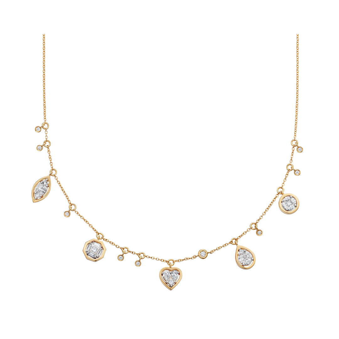 Catena Diamond Illusion Charm Necklace – Nadine Aysoy