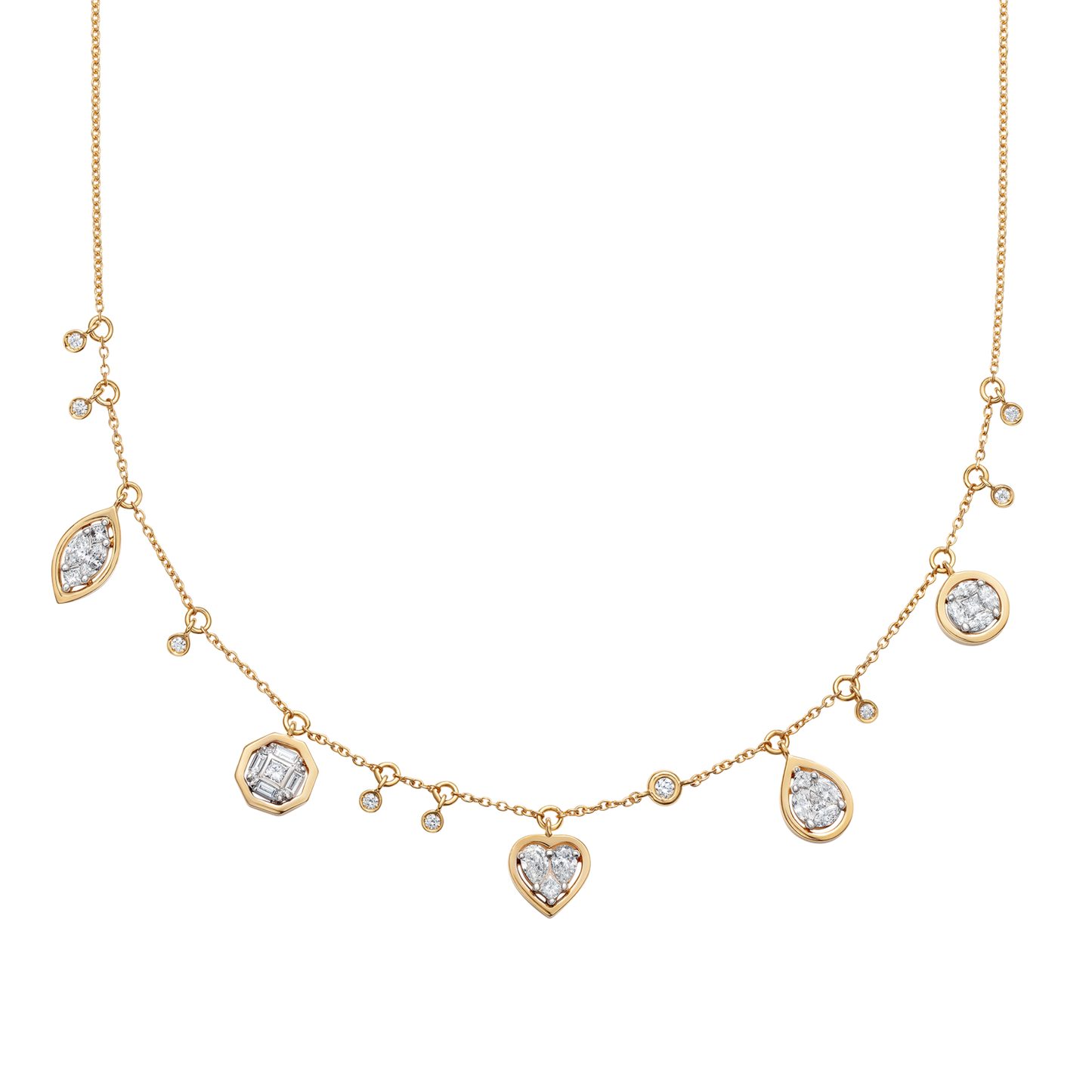 Catena Illusion Diamond Charm Necklace