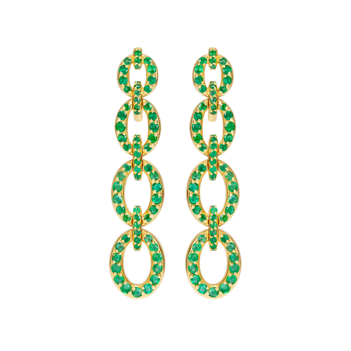 Catena Emerald Long Earrings