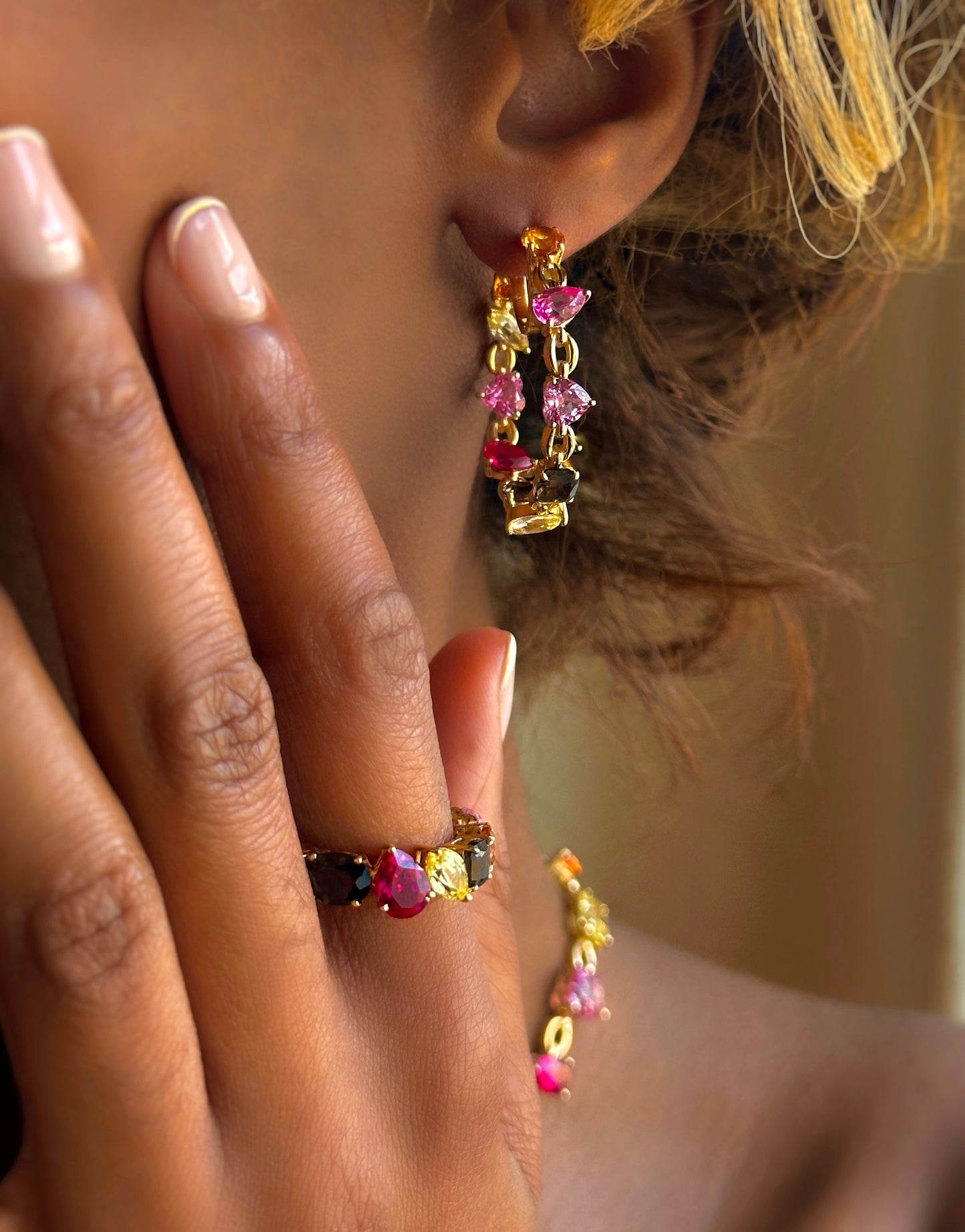 Catena Autumn Hoop Earrings