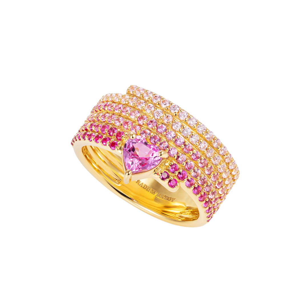 Le Cercle Ombre Pink Sapphire Ring