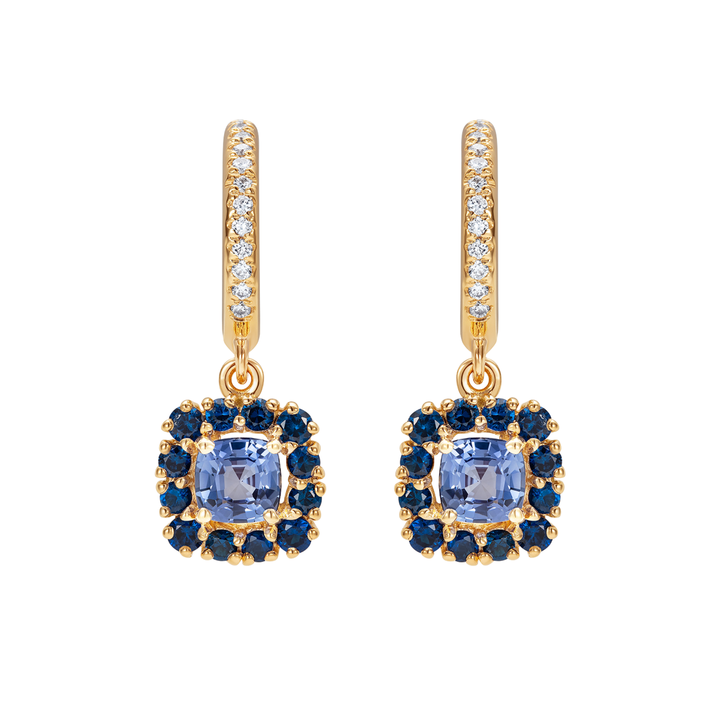 Le Cercle Blue Sapphire Earrings