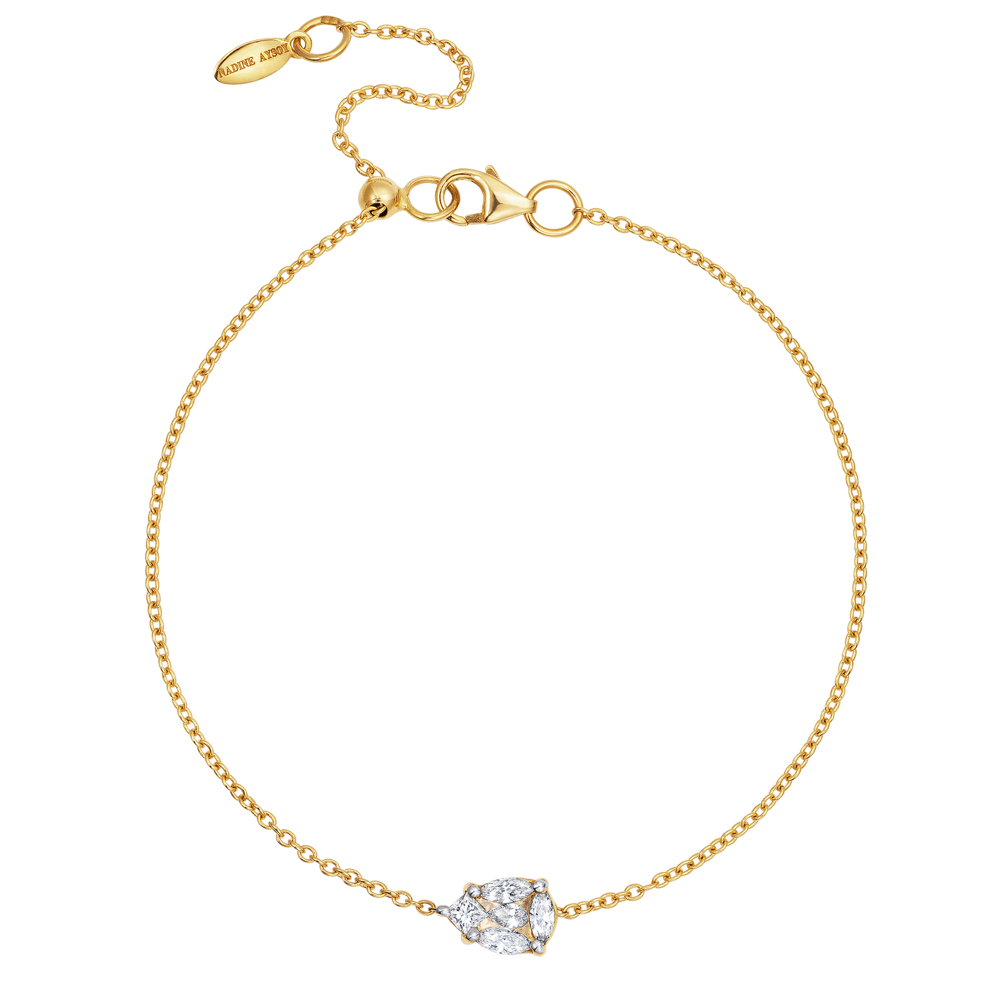 Catena Illusion Diamond Pear Bracelet