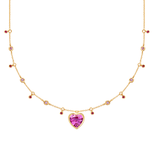 Le Cercle Infinity Pink Sapphire Necklace