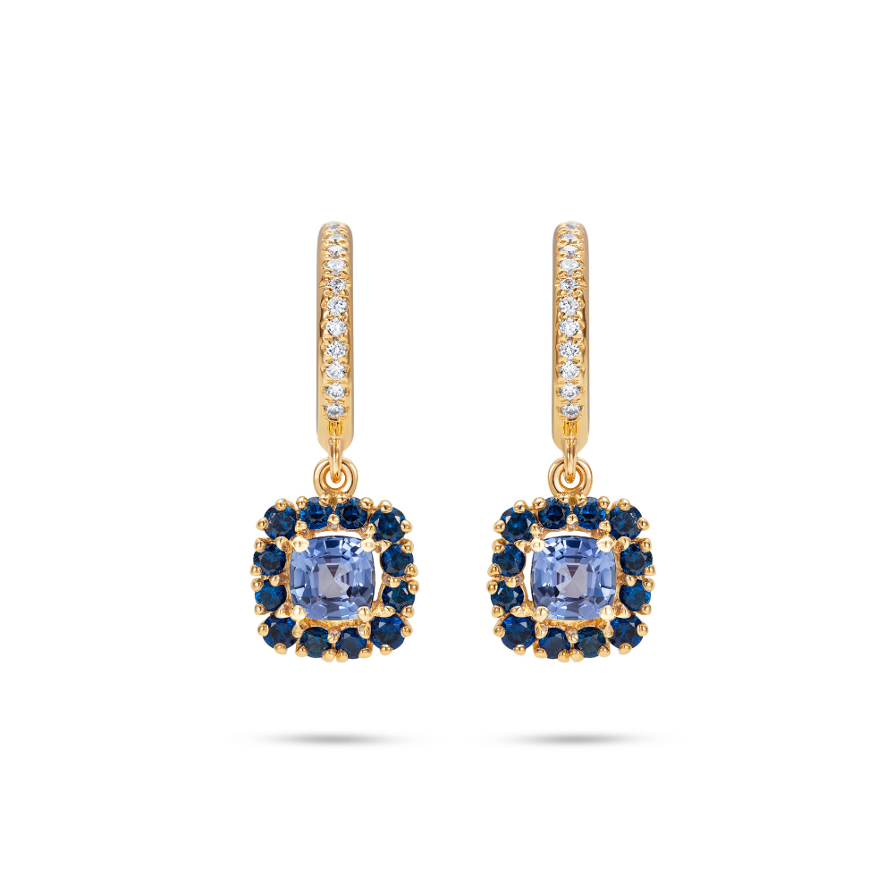 Le Cercle Blue Sapphire Earrings
