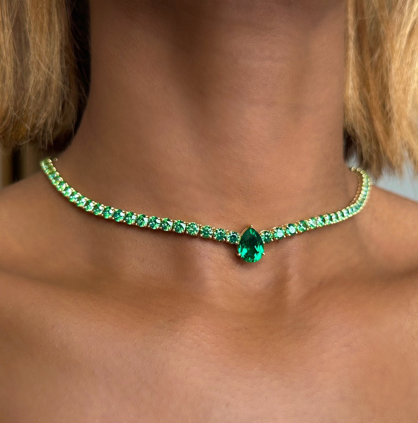 Le Cercle Tourmaline Tennis Necklace