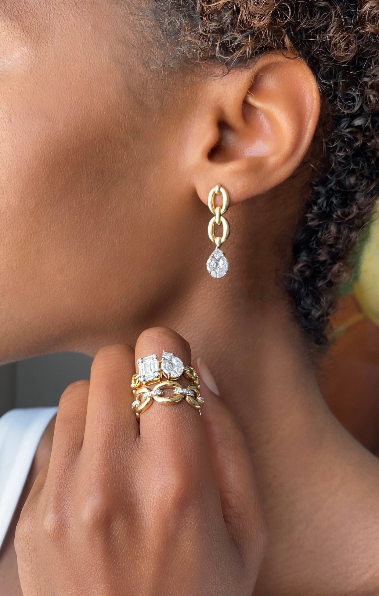 Catena Double Illusion Diamond Ring