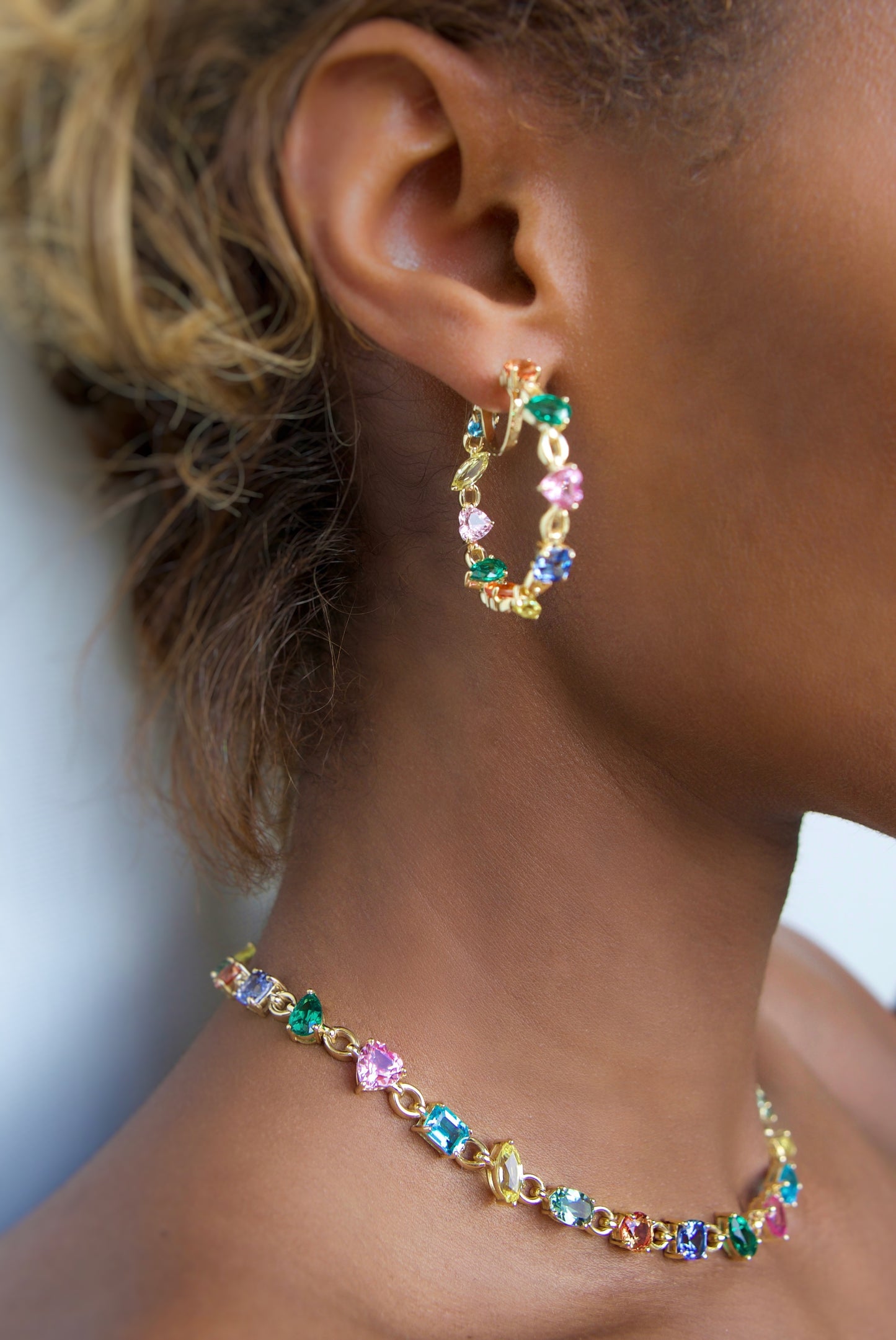 Catena Rainbow Hoop Earrings