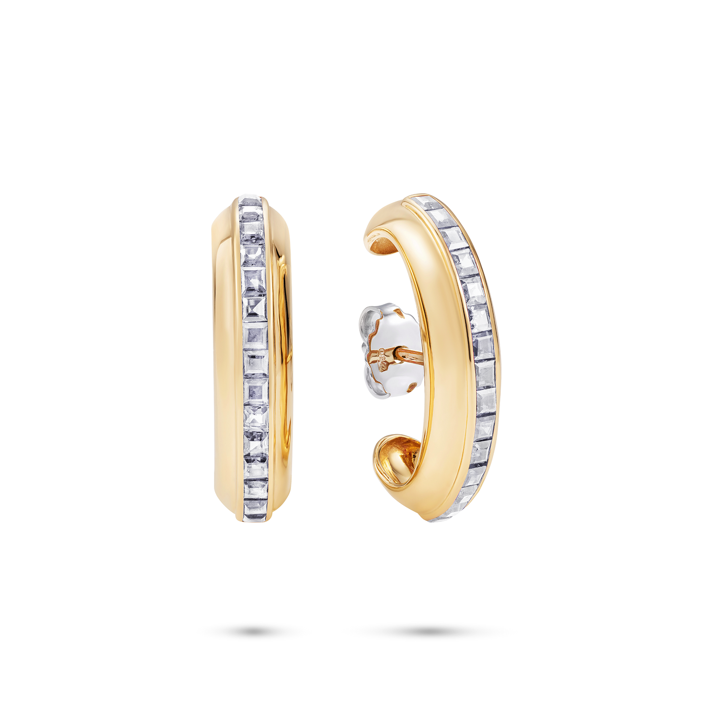 Le Cercle Ear Lobe Diamond Earrings