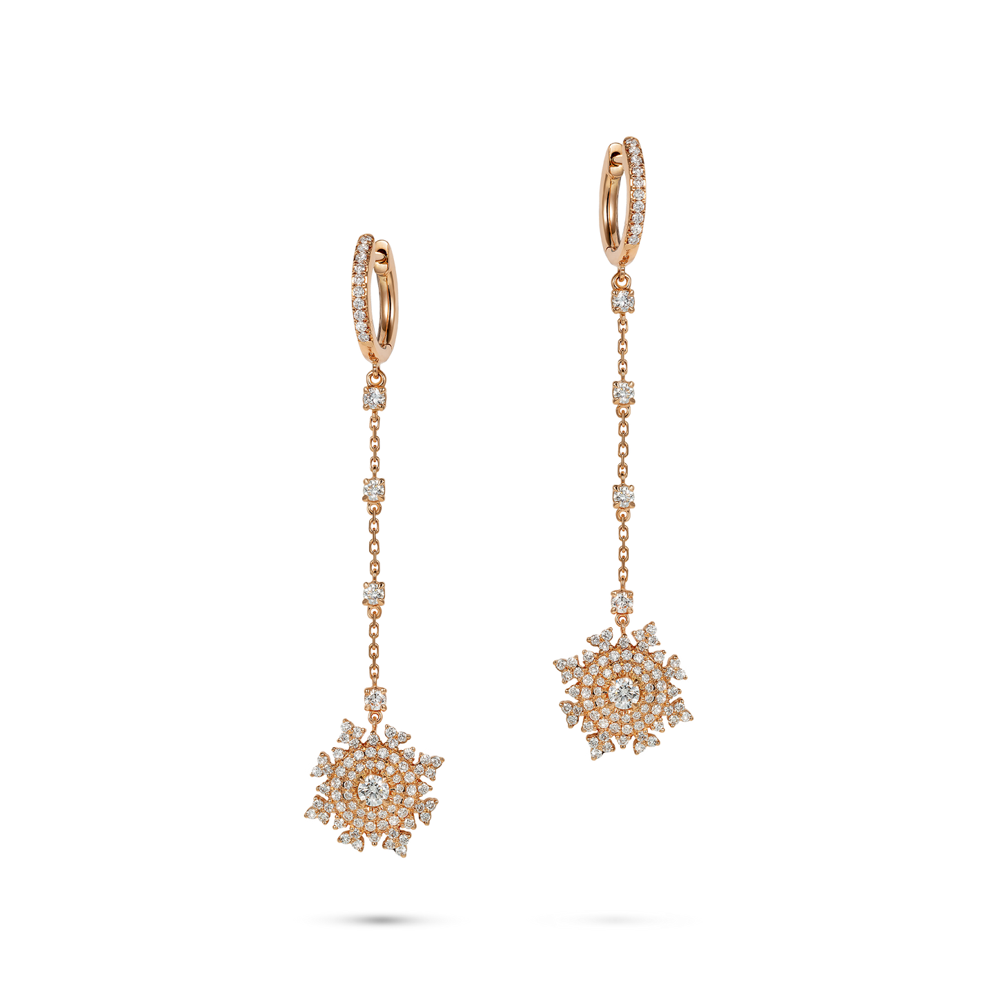 Petite Tsarina Rose Huggie Earrings