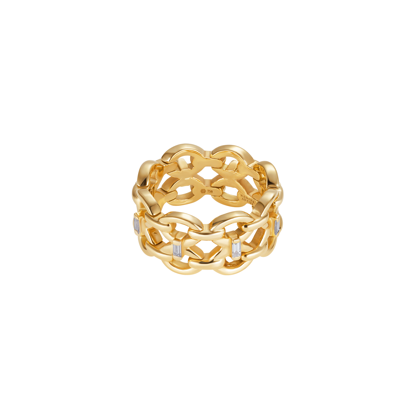 Catena Double Diamond Baguette Ring
