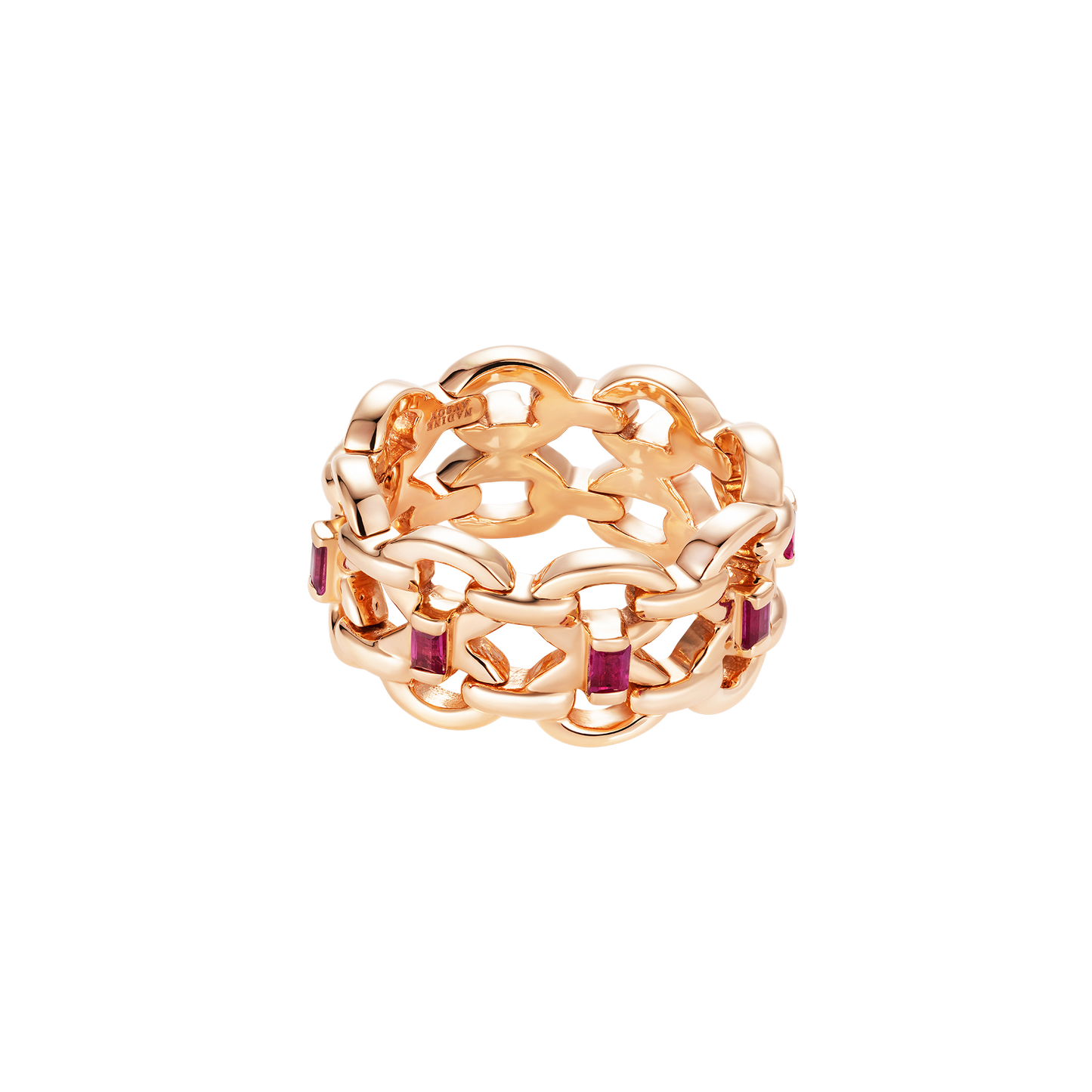 Catena Double Ruby Baguette Ring