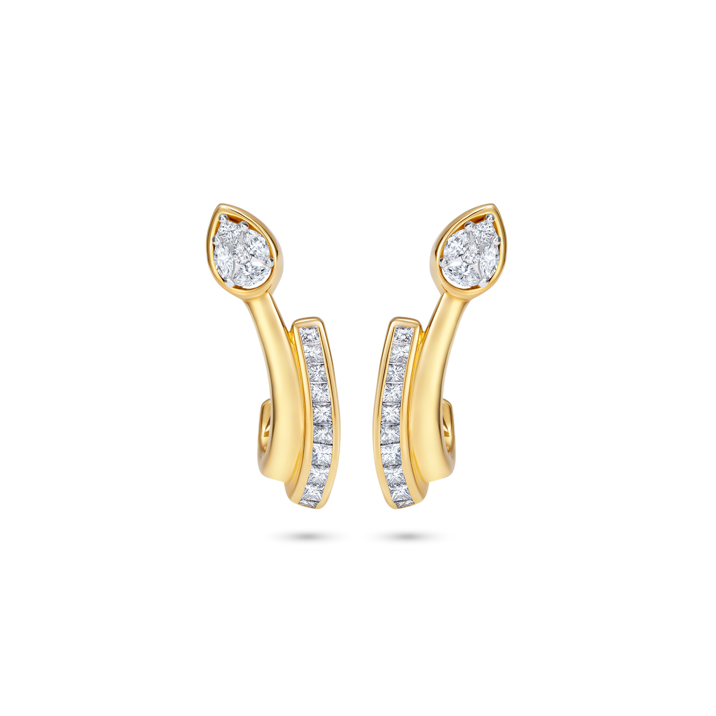 Le Cercle Diamond Serpent Ear climbers