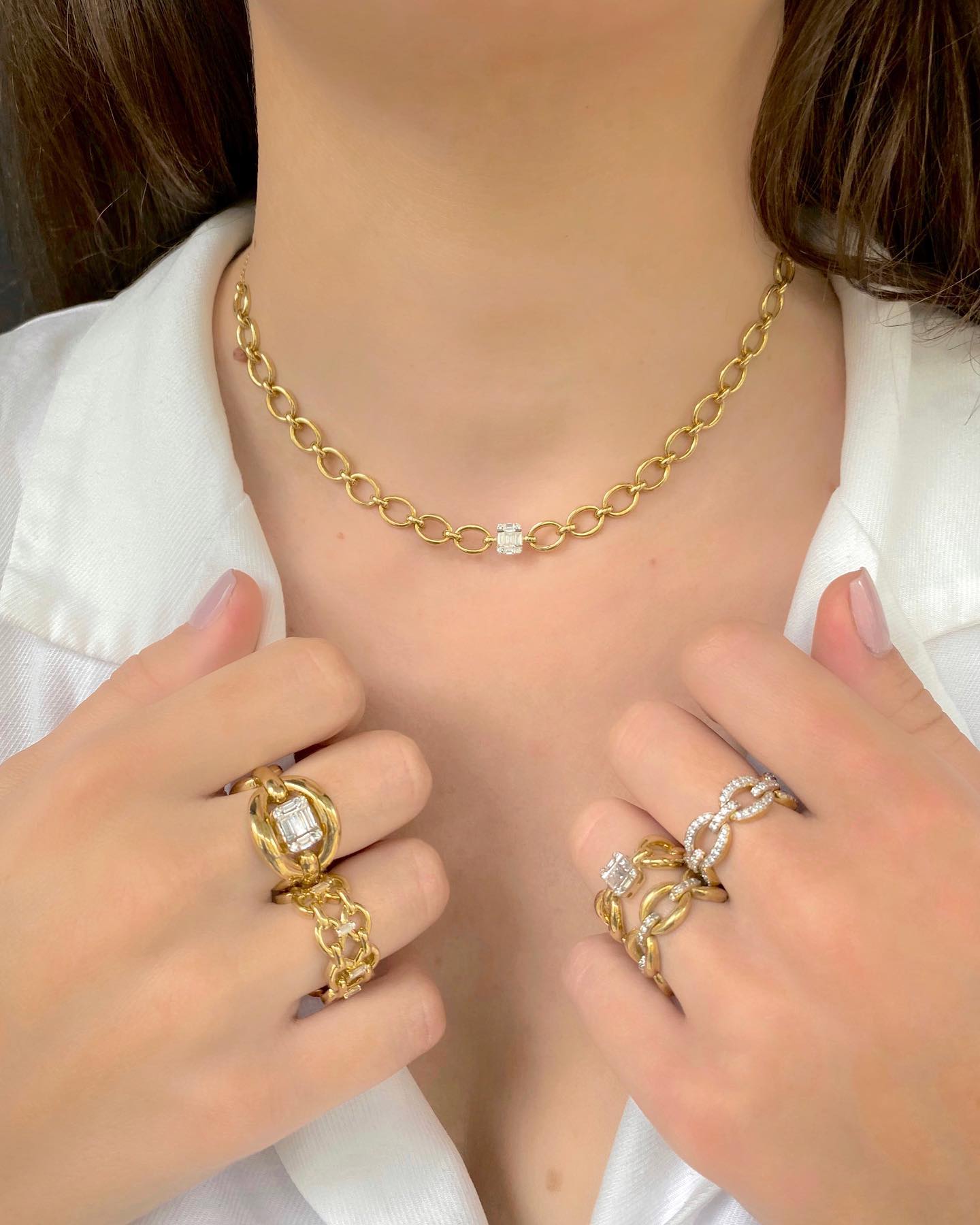 Catena petite full pavé ring