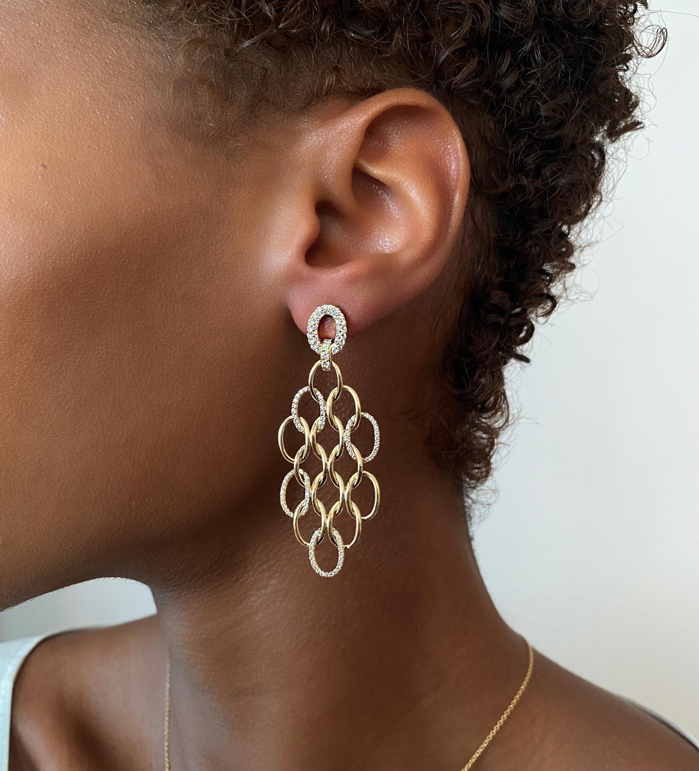 Catena Chandalier Braided Earrings