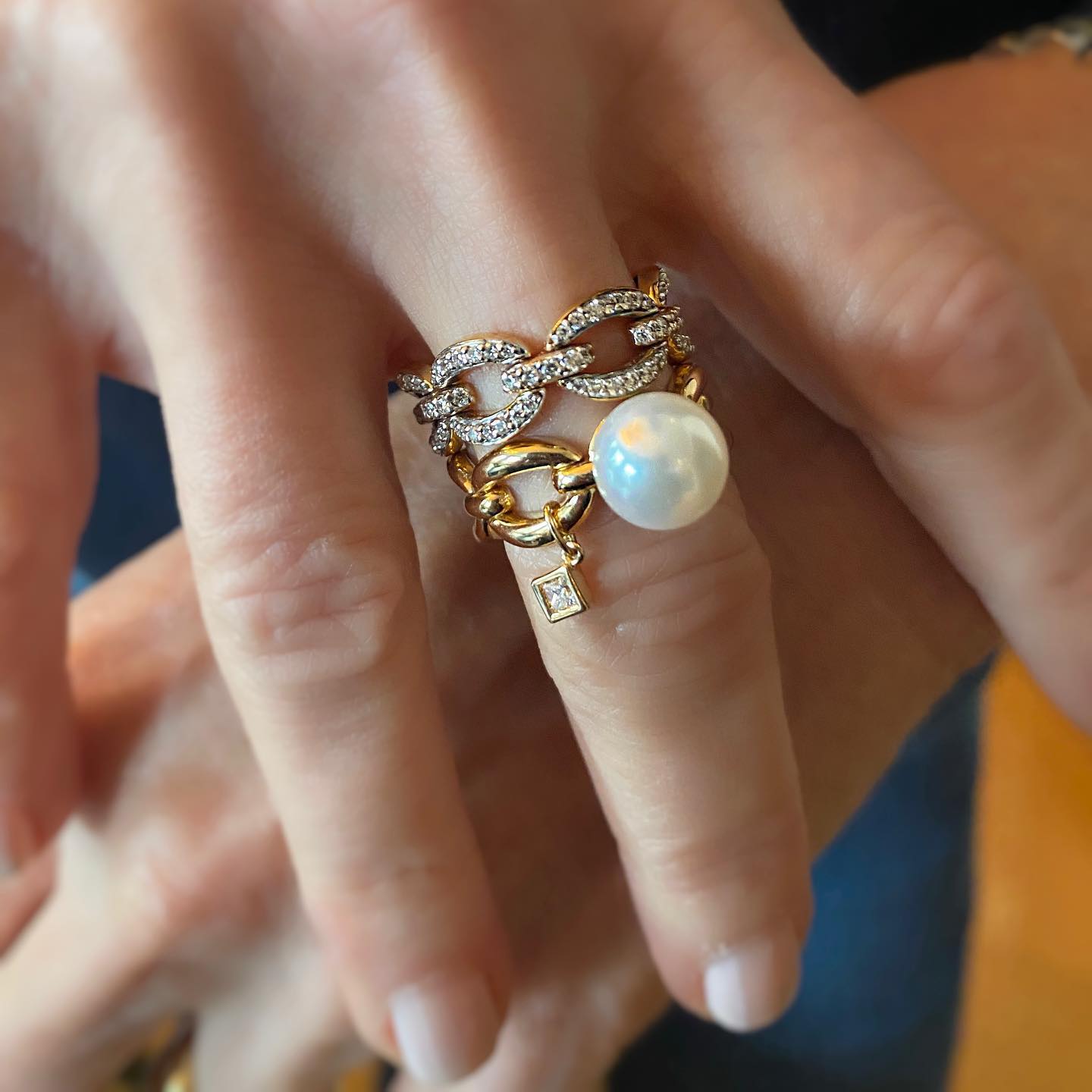 Catena Petite Pearl Ring