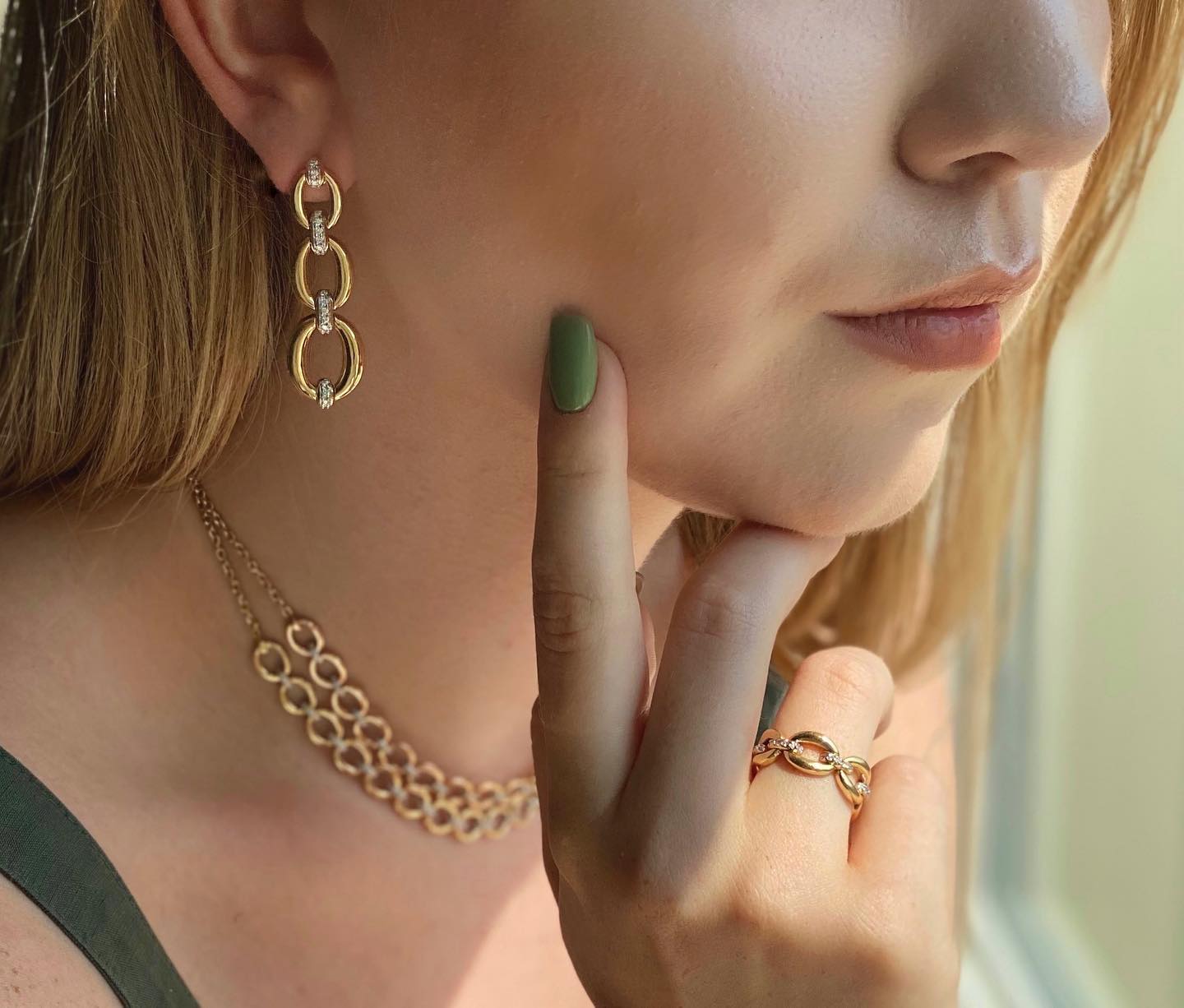 Catena Triple Link Earrings