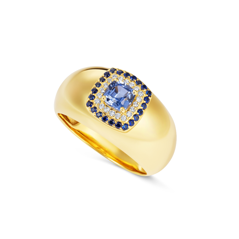 Le Cercle Blue Sapphire Bombe Ring