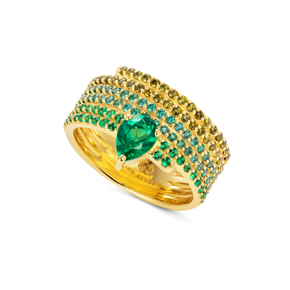 Le Cercle Ombre Emerald Ring