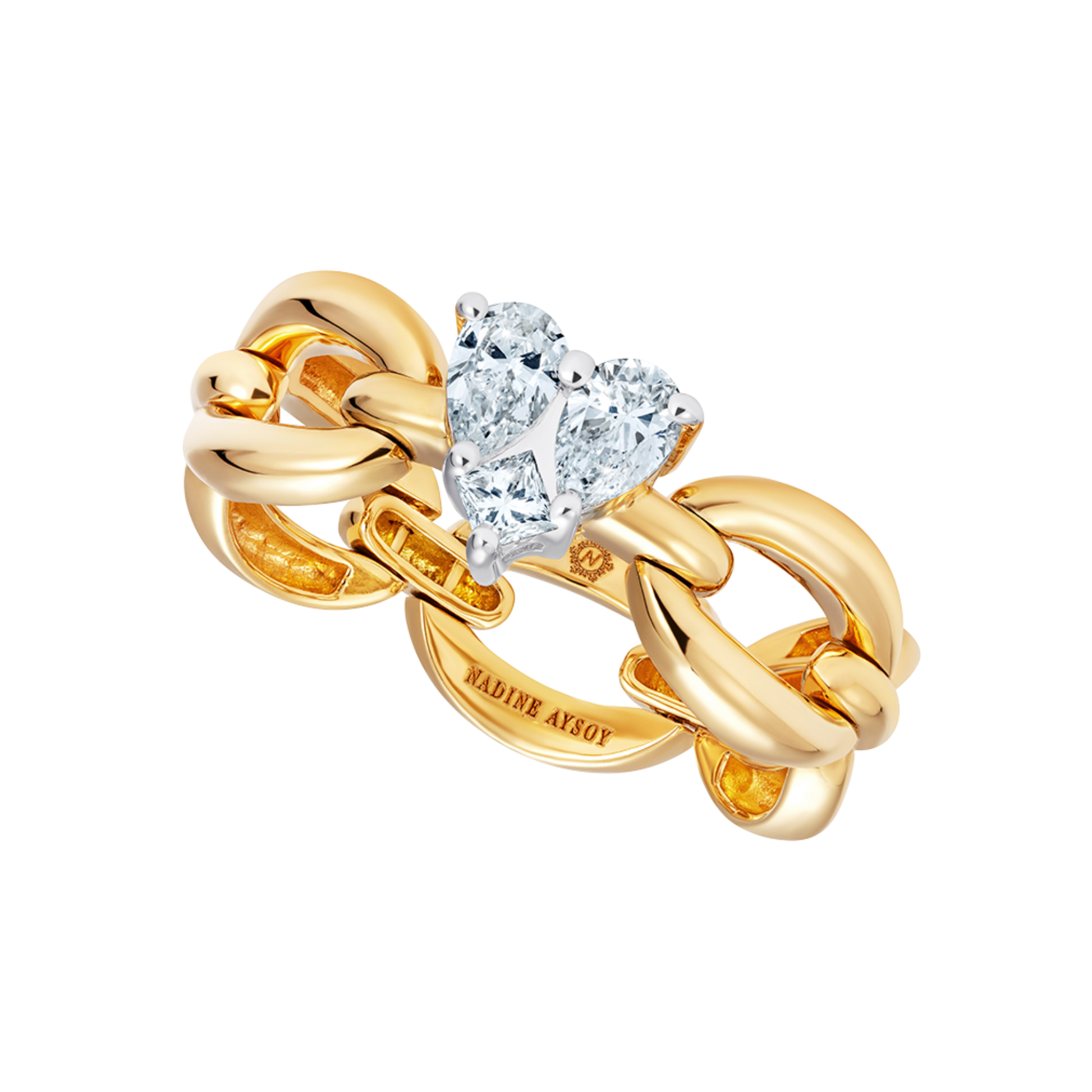Catena Petite Diamond Illusion Heart Ring – Nadine Aysoy