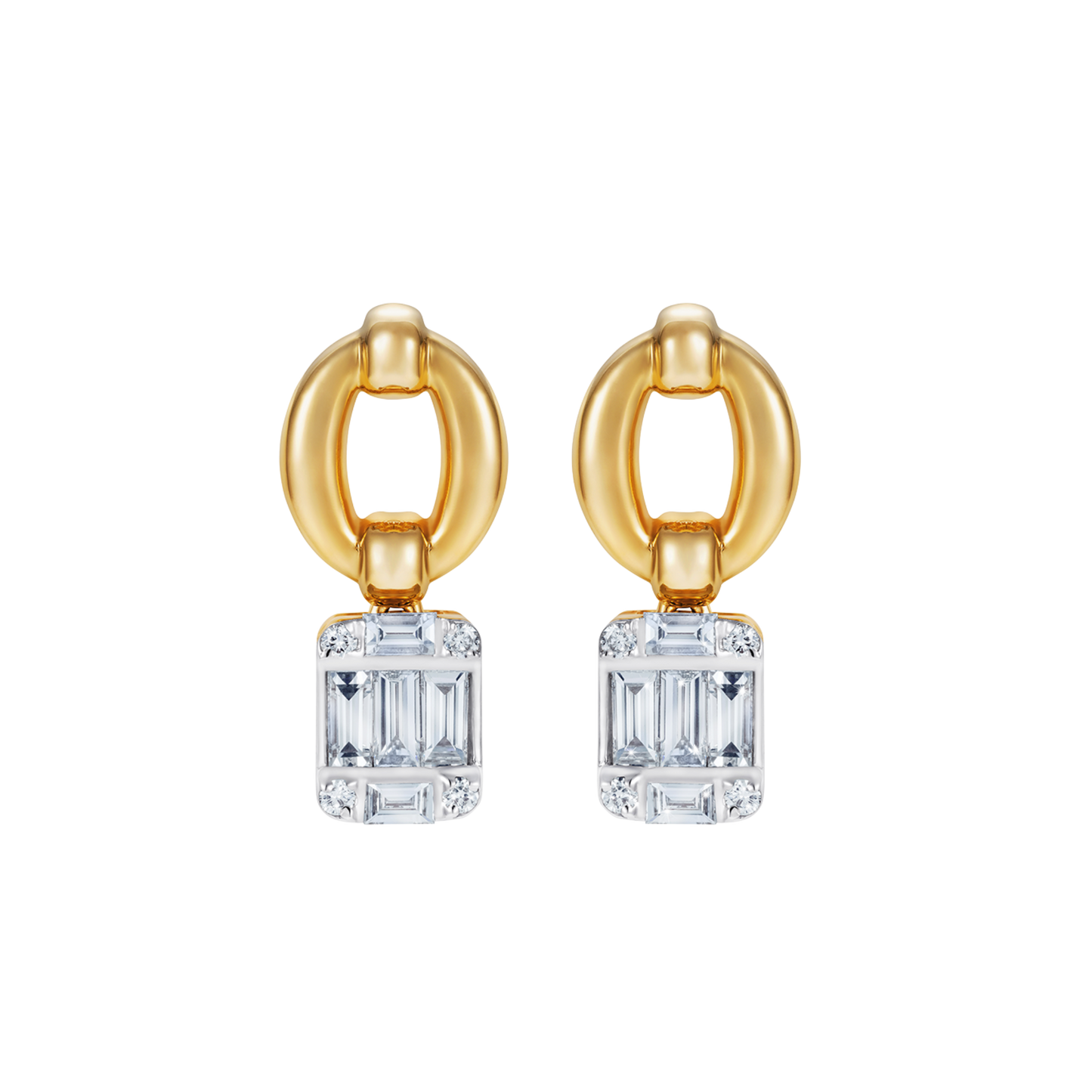 Catena Illusion Diamond Earrings