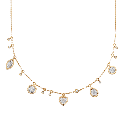 Catena Diamond Illusion Charm Necklace