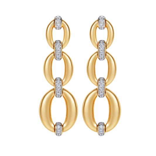 Catena Triple Link Earrings