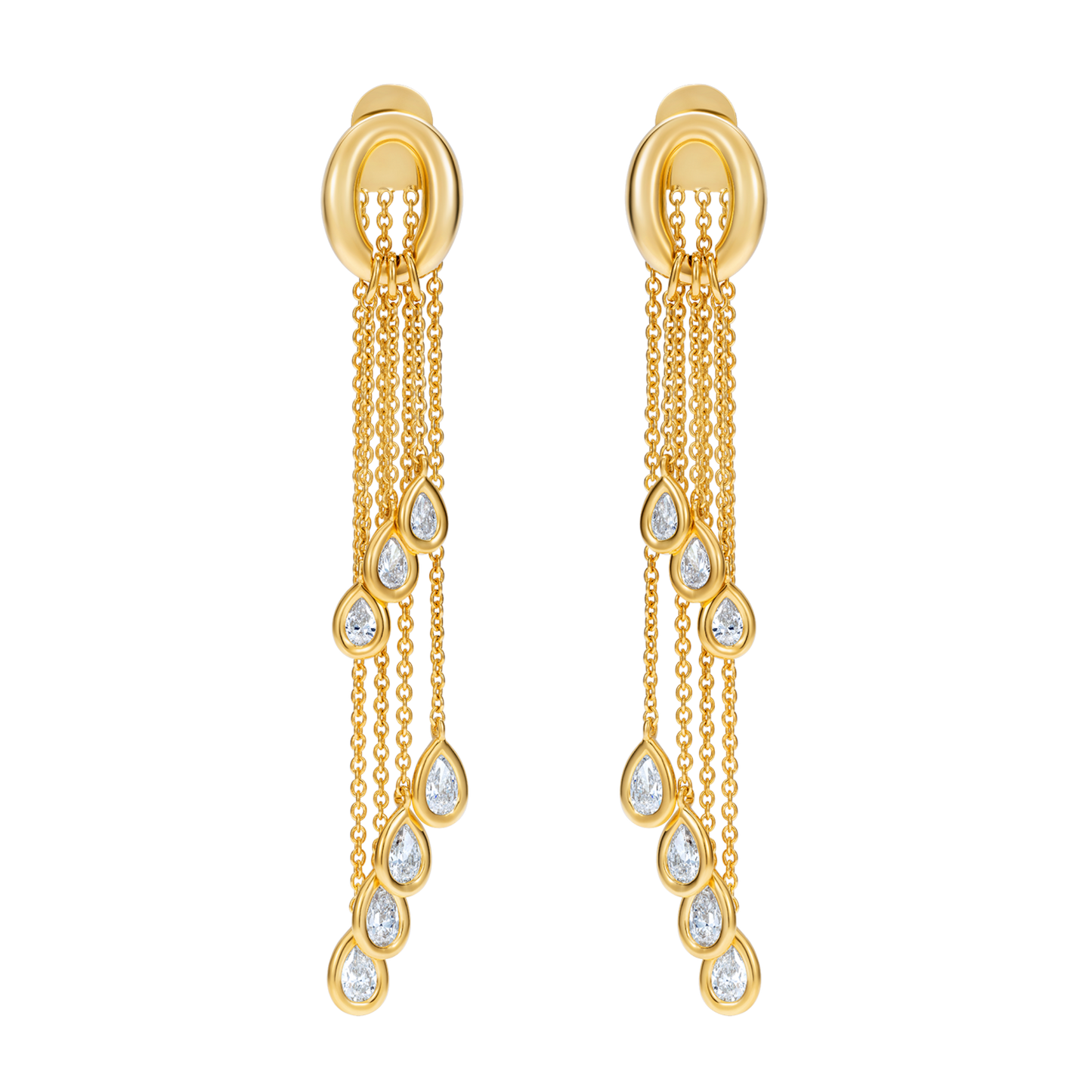 Catena Teardrop Diamond Earrings