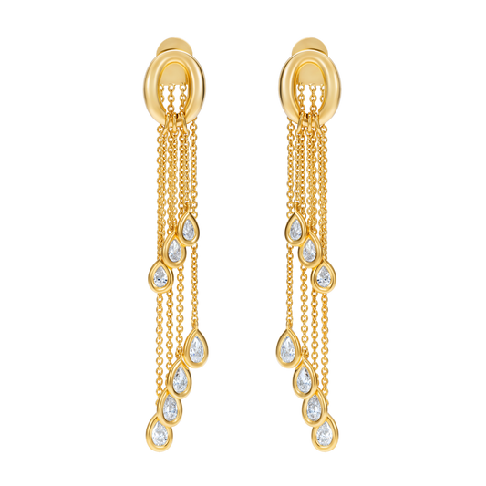 Catena Teardrop Diamond Earrings