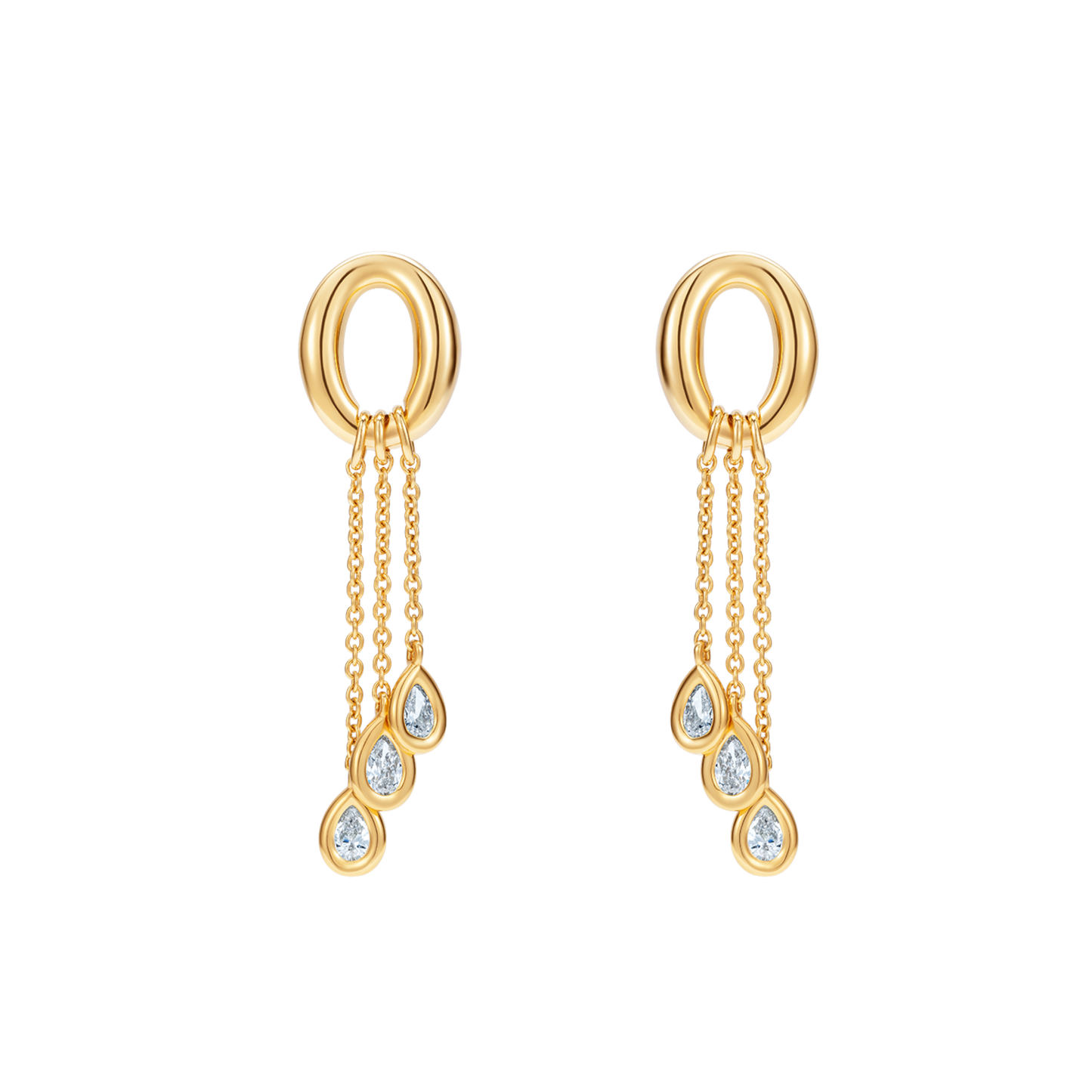 Catena Teardrop Diamond Earrings