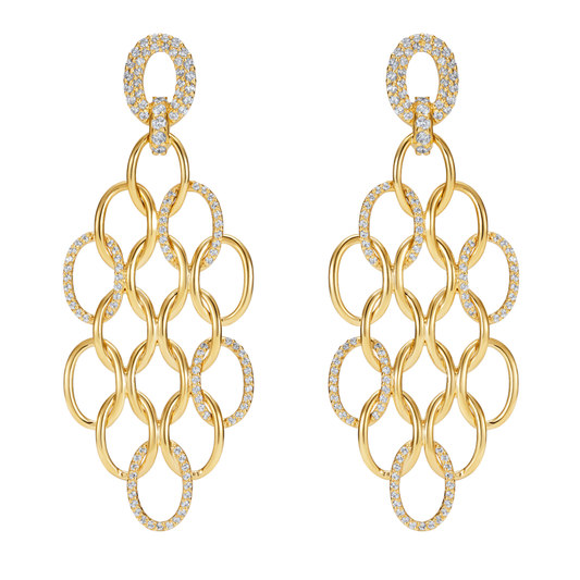 Catena Chandalier Braided Earrings