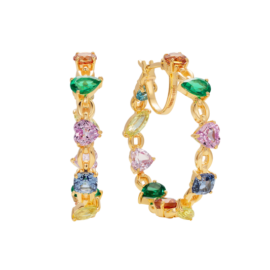 Catena Rainbow Hoop Earrings