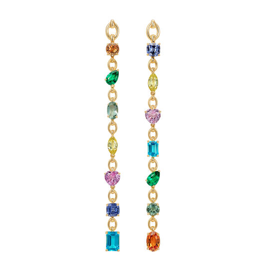 Catena Rainbow Extra Long Earrings