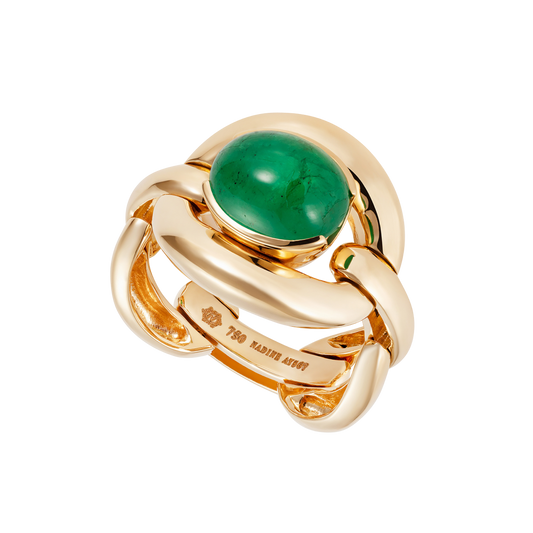 Catena Emerald Cabochon Ring