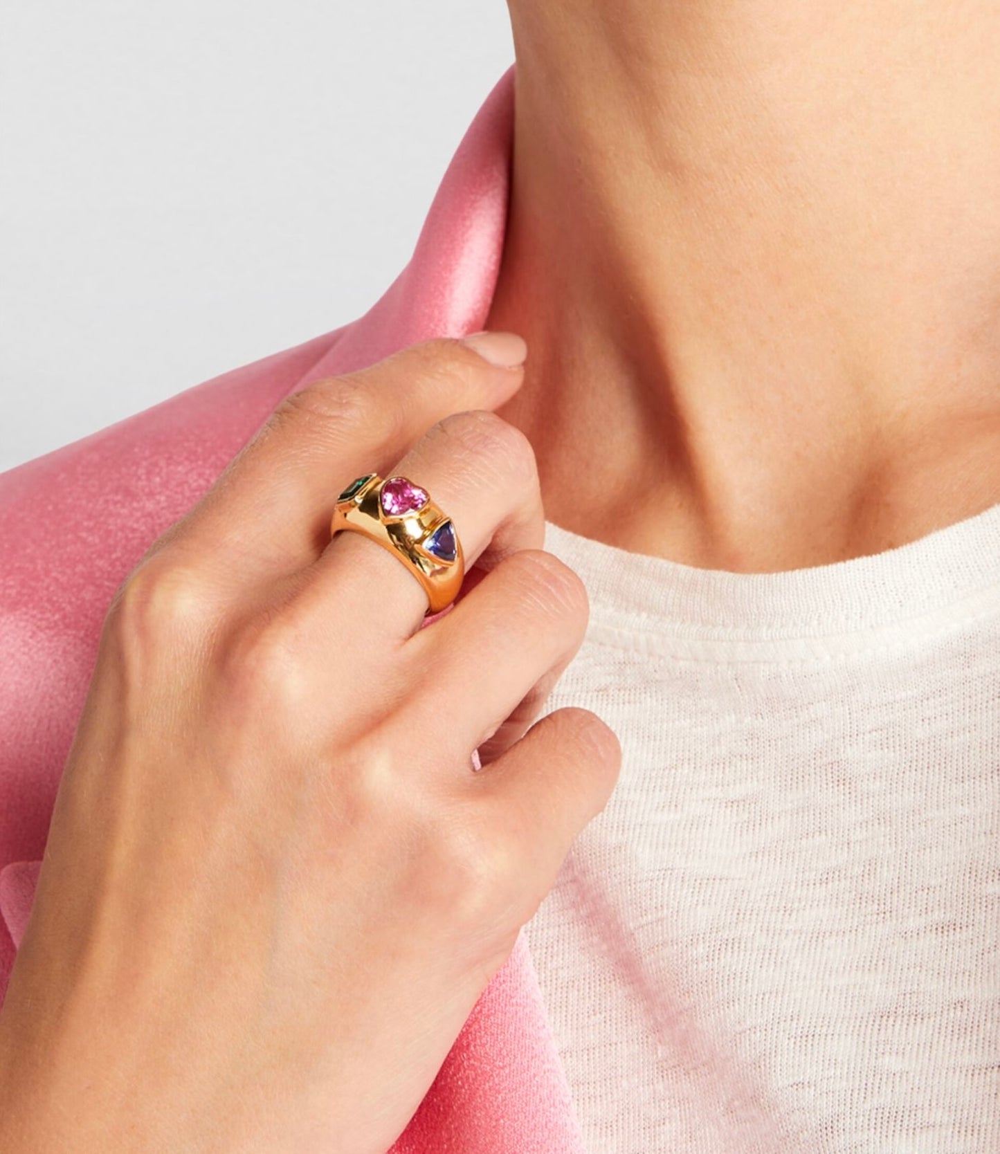 Le Cercle Three Ring Stone Ring