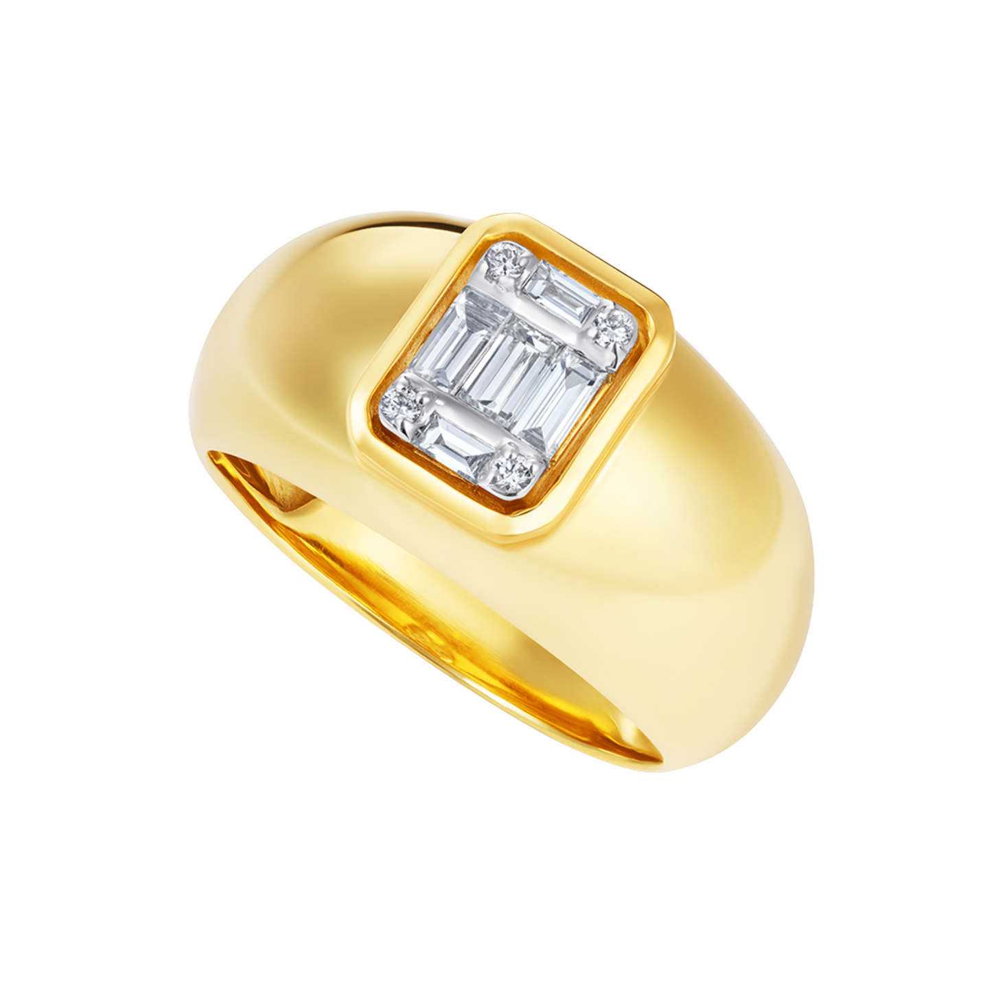 Le Cercle Emerald Illusion Bombe Ring