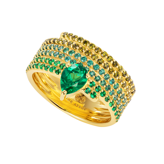 Le Cercle Ombre Emerald Ring