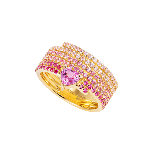 Le Cercle Ombre Pink Sapphire Ring