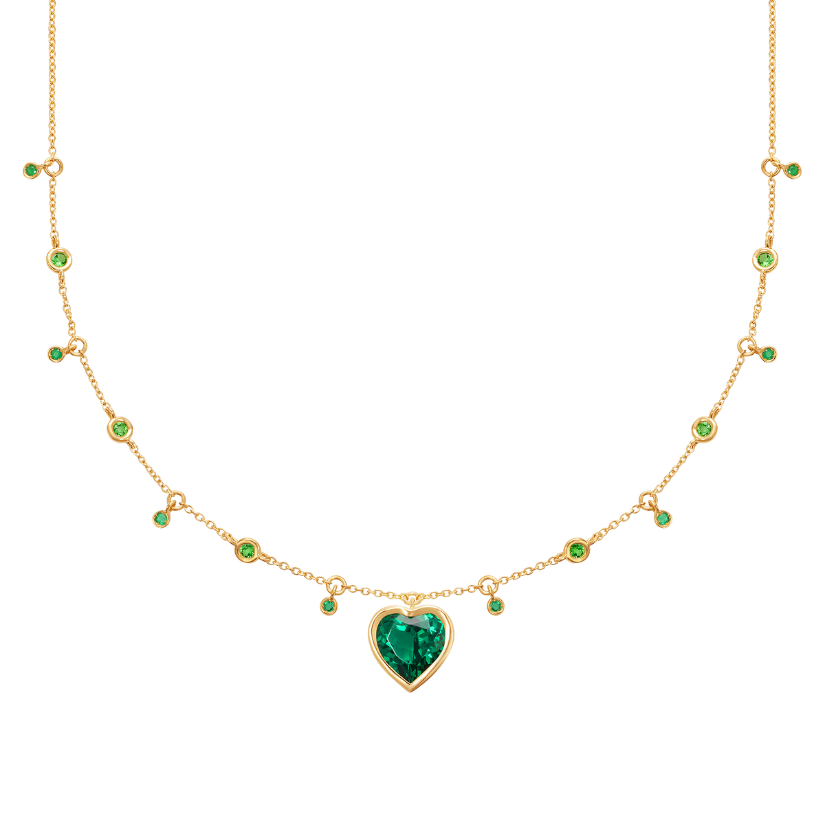 Catena Infinity Emerald Necklace
