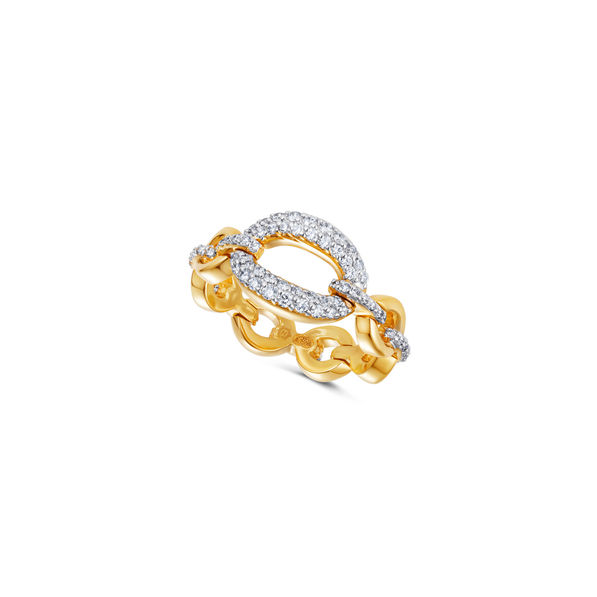 Catena Large Link Diamond Ring
