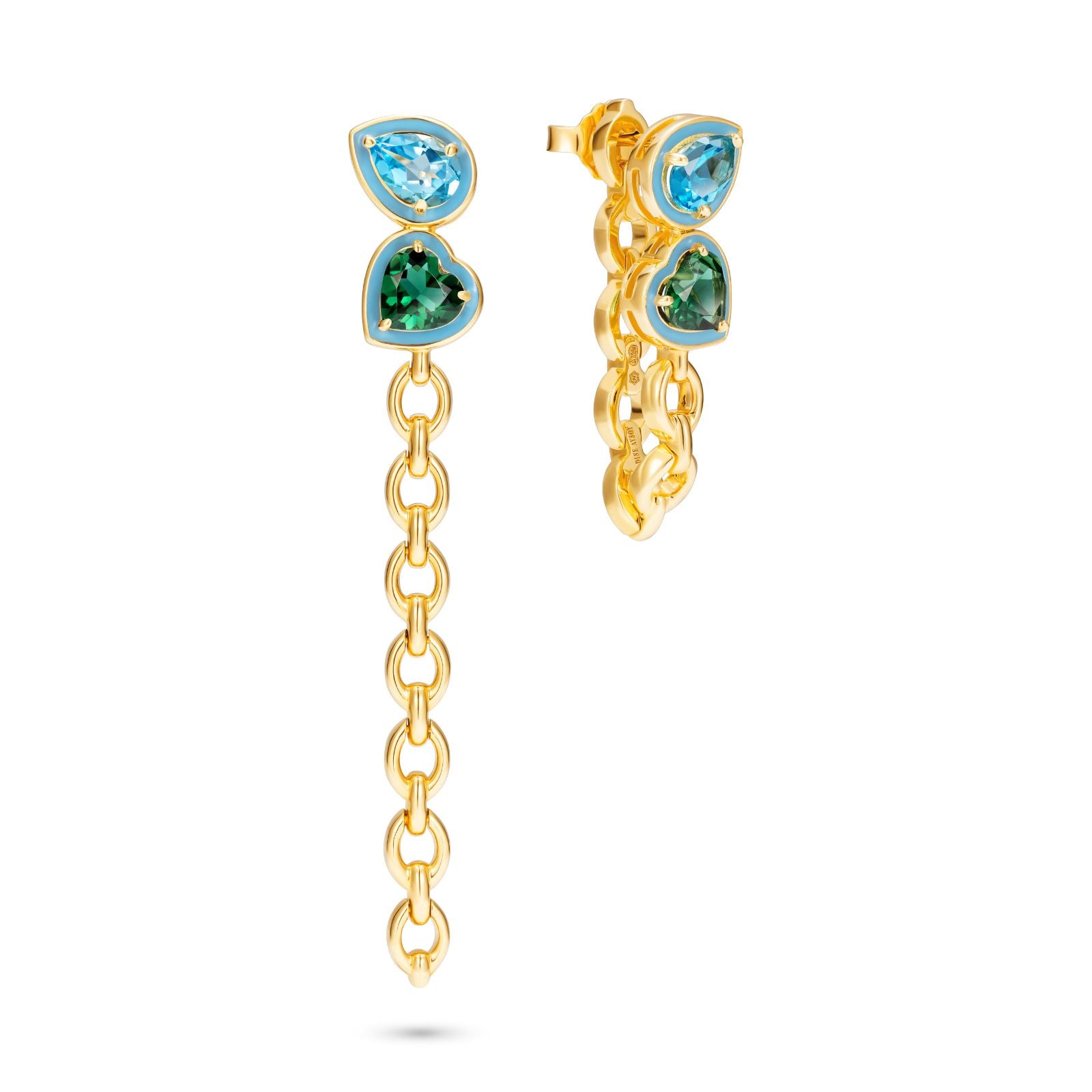 Stone clearance long earrings