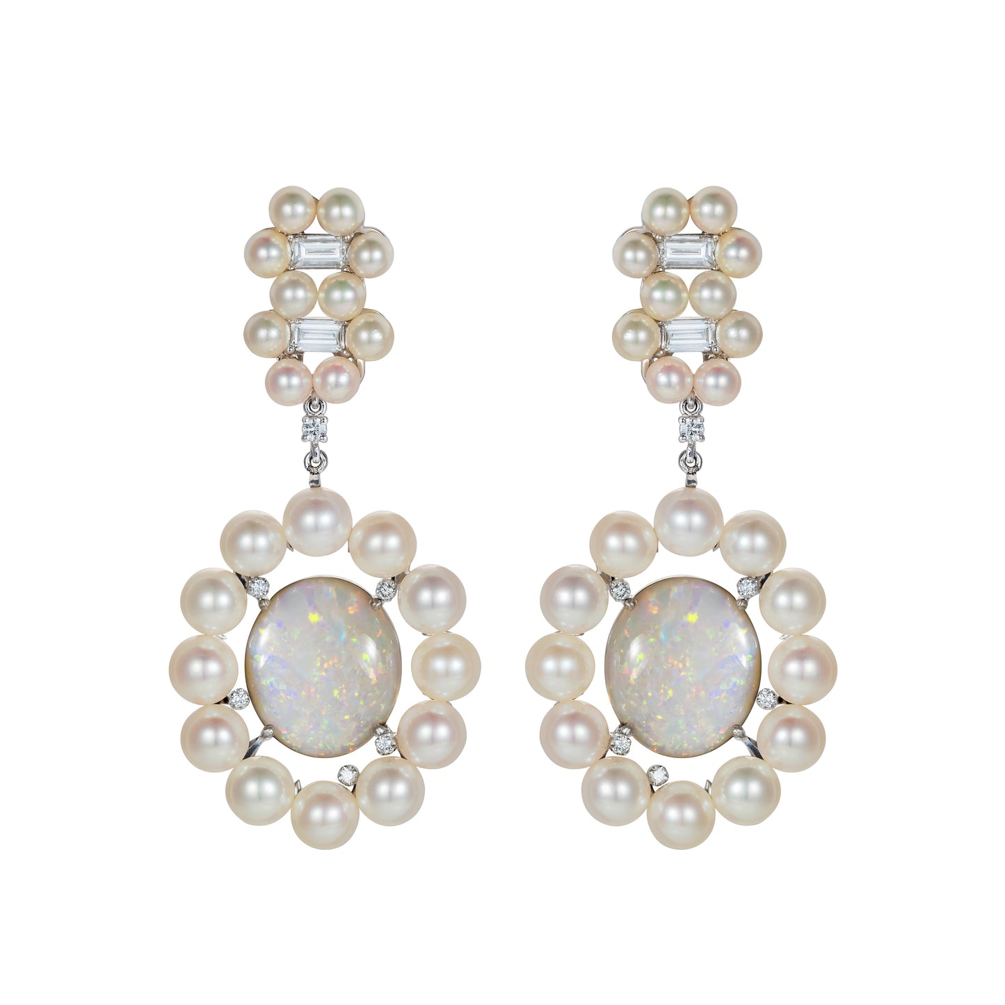 Elle Et Lui Opal & Pearl Earrings