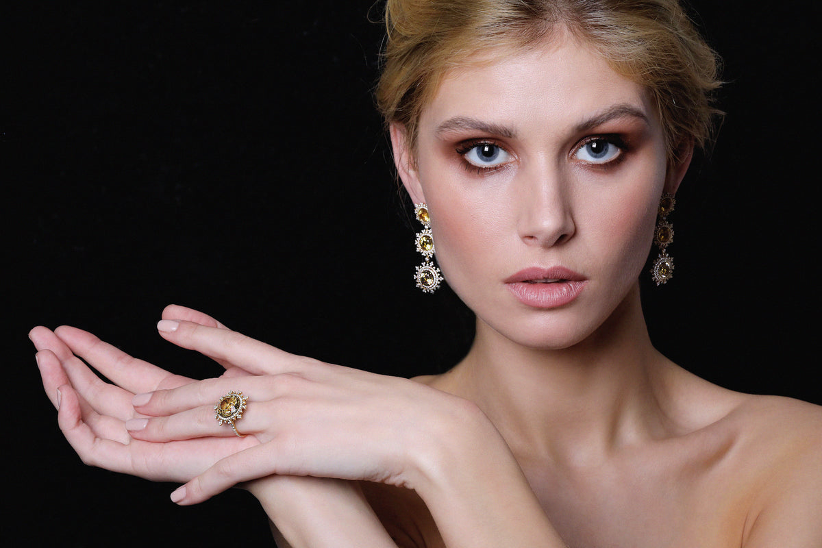 Tsarina Sun Flake Earrings