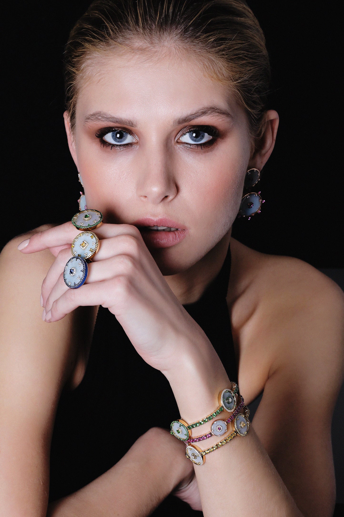 Celeste Yellow Sapphire & Jade Bracelet