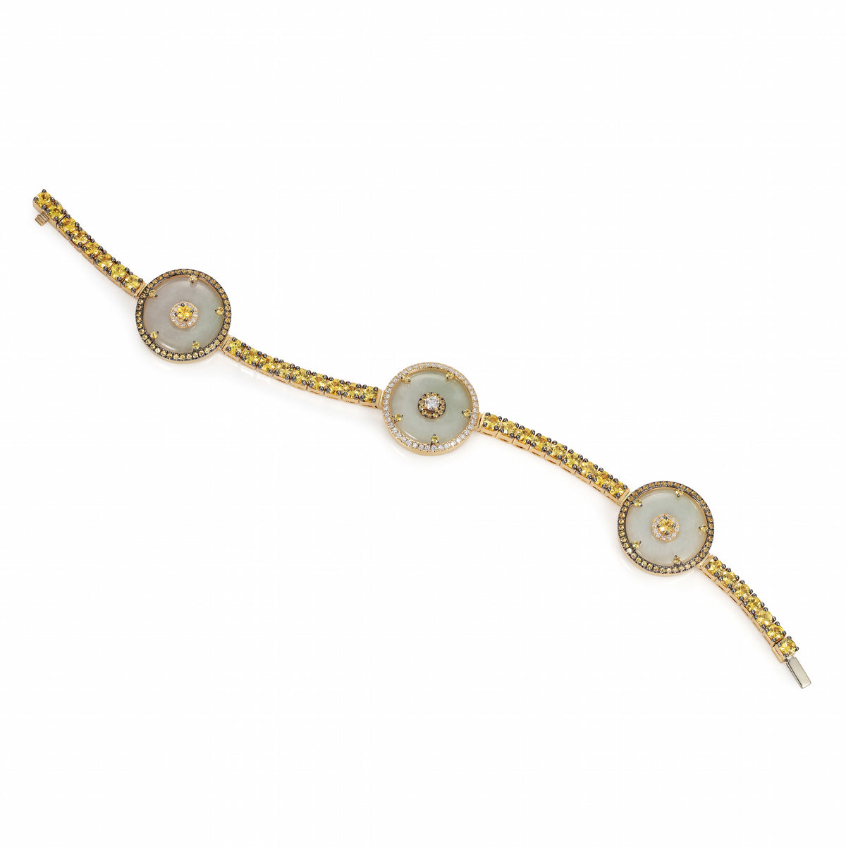 Celeste Yellow Sapphire &amp; Jade Bracelet