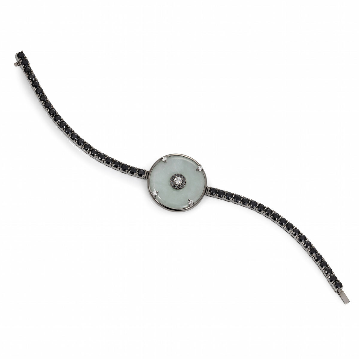 Celeste Black Diamond, Sapphire &amp; Jade Bracelet
