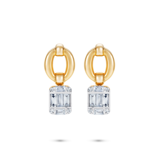 Catena Illusion Diamond Earrings