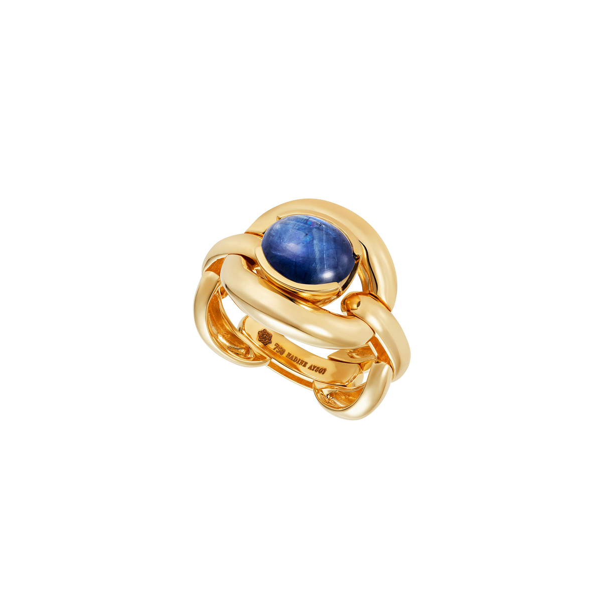 Catena Blue Sapphire Cabochon Ring